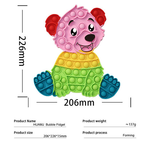 Picture of Bear Popit Pink